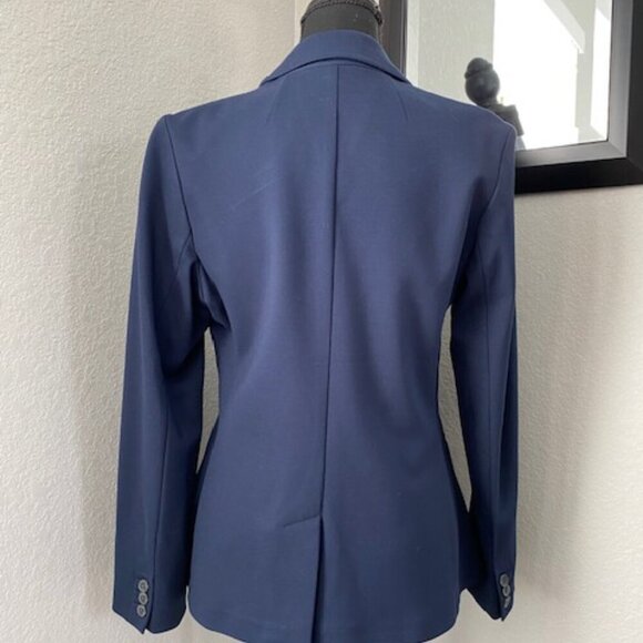 NWOT OLD NAVY Blue Stretch Knit Blazer Jacket Medium - Picture 5 of 12